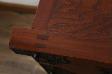 和製ビンテージ　美品!!　欅(ケヤキ)材　風格のある和の空間作りにおすすめの米沢車箪笥(和タンス、収納たんす、整理箪笥、引き出し、ヴィンテージ)(R-074511)