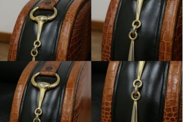 中古　イタリア　Formitalia(フォルミタリア)　PAOLO GUCCI(パオロ　グッチ)　本革(レザー)　斬新なデザインで存在感抜群の1人掛けソファ(アームソファ、一人掛け、1Pソファ)(R-074516)