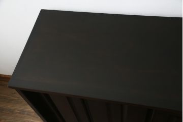 和製ビンテージ　北海道民芸家具　深みのある色合いが魅力の下駄箱(収納棚、戸棚、靴箱、ヴィンテージ)(R-074517)