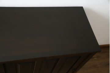 和製ビンテージ　北海道民芸家具　深みのある色合いが魅力の下駄箱(収納棚、戸棚、靴箱、ヴィンテージ)(R-074517)