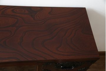 中古　美品　岩谷堂箪笥　品の良い金具が魅力のサイドボード(サイドキャビネット、引き出し、収納棚、戸棚、飾り棚、収納タンス)(R-074518)