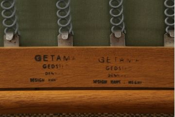 北欧ビンテージ　デンマークビンテージ　GETAMA(ゲタマ)　Hans J Wegner(ハンス・J・ウェグナー)　GE290　くつろぎの空間を演出するイージーチェア(椅子、イス、アームチェア、1P、一人掛けソファ、1人掛けソファ、ヴィンテージ)(R-074519)