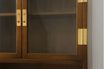 中古　カリモク家具(karimoku)　domani(ドマーニ)　Morganton(モーガントン)　シンプルなデザインが魅力的なキャビネット(飾り棚、陳列棚、収納棚、食器棚、テレビ台、 テレビボード)(R-074522)
