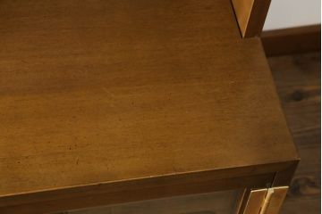 中古　カリモク家具(karimoku)　domani(ドマーニ)　Morganton(モーガントン)　シンプルなデザインが魅力的なキャビネット(飾り棚、陳列棚、収納棚、食器棚、テレビ台、 テレビボード)(R-074522)