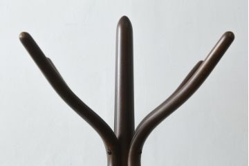 和製ビンテージ　秋田木工　曲げ木　スッキリとしたデザインでどんなお部屋でも使いやすいポールハンガー(コートハンガー、帽子掛け、店舗什器、ヴィンテージ)(R-074525)