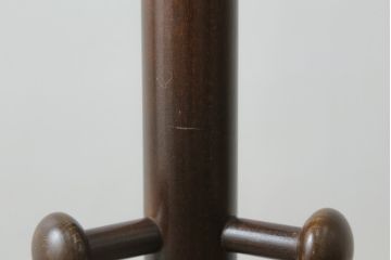 和製ビンテージ　秋田木工　曲げ木　スッキリとしたデザインでどんなお部屋でも使いやすいポールハンガー(コートハンガー、帽子掛け、店舗什器、ヴィンテージ)(R-074525)
