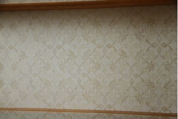 中古　美品!!　イタリア家具　繊細で優美な彫刻入りのロココ調キャビネット(キュリオケース、ガラスケース、ショーケース、飾り棚、店舗什器)(R-074527)