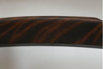 中古　北海道民芸家具　HM620　滑らかな木肌が上品なダイニングチェア(椅子、イス、ダイニングチェア、板座チェア、ラダーバックチェア)(R-074545)