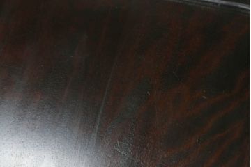 中古　北海道民芸家具　HM620　滑らかな木肌が上品なダイニングチェア(椅子、イス、ダイニングチェア、板座チェア、ラダーバックチェア)(R-074545)