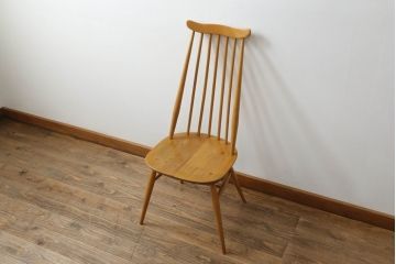 イギリスビンテージ　ERCOL(アーコール)　ゴールドスミス　北欧テイストのお部屋におすすめ!!洗練された佇まいが魅力的なチェア (ダイニングチェア、椅子、イス、板座チェア、ヴィンテージ)(R-074548)