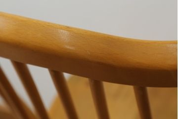 イギリスビンテージ　ERCOL(アーコール)　ゴールドスミス　北欧テイストのお部屋におすすめ!!洗練された佇まいが魅力的なチェア (ダイニングチェア、椅子、イス、板座チェア、ヴィンテージ)(R-074548)