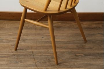 イギリスビンテージ　ERCOL(アーコール)　ゴールドスミス　北欧テイストのお部屋におすすめ!!洗練された佇まいが魅力的なチェア (ダイニングチェア、椅子、イス、板座チェア、ヴィンテージ)(R-074548)