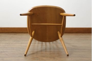 イギリスビンテージ　ERCOL(アーコール)　ゴールドスミス　北欧テイストのお部屋におすすめ!!洗練された佇まいが魅力的なチェア (ダイニングチェア、椅子、イス、板座チェア、ヴィンテージ)(R-074548)