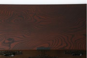 中古　美品　仙台民芸箪笥(仙台箪笥)　落ち着いた色味と美しい杢目が目を惹く漆塗りの衣装箪笥(引き出し、チェスト、和たんす、収納箪笥)(R-074554)