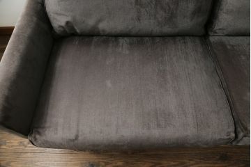 中古　2020年購入　ACTUS(アクタス)取扱い　eilersen(アイラーセン) GROUP-E MELLOW(メロー)　ストリームラインソファ(STREAMLINE SOFA)　シンプルモダンな佇まいが魅力のヘッドレスト付き2人掛けソファとオットマンのセット(二人掛け、2P、フットスツール、北欧)(定価約68万円)(R-074560)
