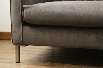 中古　2020年購入　ACTUS(アクタス)取扱い　eilersen(アイラーセン) GROUP-E MELLOW(メロー)　ストリームラインソファ(STREAMLINE SOFA)　シンプルモダンな佇まいが魅力のヘッドレスト付き2人掛けソファとオットマンのセット(二人掛け、2P、フットスツール、北欧)(定価約68万円)(R-074560)