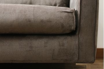 中古　2020年購入　ACTUS(アクタス)取扱い　eilersen(アイラーセン) GROUP-E MELLOW(メロー)　ストリームラインソファ(STREAMLINE SOFA)　シンプルモダンな佇まいが魅力のヘッドレスト付き2人掛けソファとオットマンのセット(二人掛け、2P、フットスツール、北欧)(定価約68万円)(R-074560)