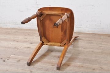 中古　横浜ダニエル(daniel)　アメリカンシリーズ　シンプルなデザインが取り入れやすいダイニングチェア3脚セット(アームレスチェア、板座チェア、椅子、イス)(定価3脚で約30万円)(R-074563)
