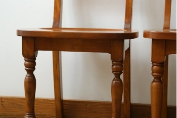 中古　横浜クラシック家具ダニエル(Daniel)　アーリーアメリカン　A-509　ダイニングチェア3脚セット　定価(3脚合計)約30万円　(R-074563)