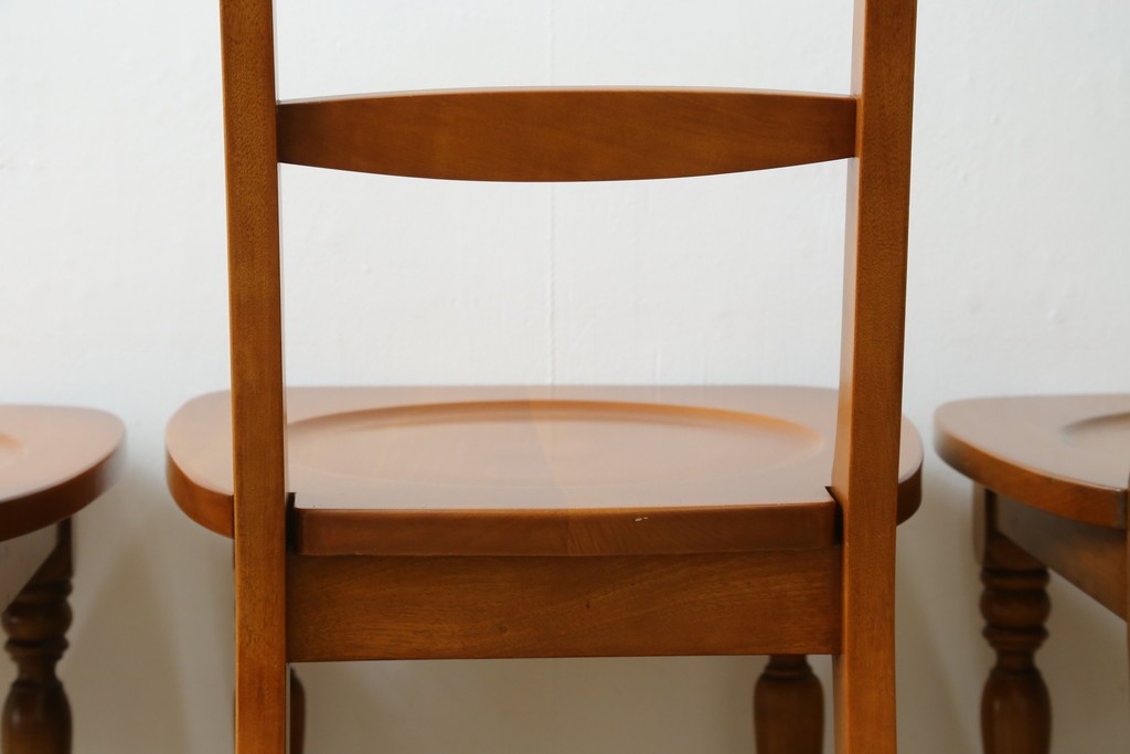 中古　横浜クラシック家具ダニエル(Daniel)　アーリーアメリカン　A-509　ダイニングチェア3脚セット　定価(3脚合計)約30万円　(R-074563)