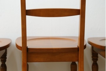 中古　横浜クラシック家具ダニエル(Daniel)　アーリーアメリカン　A-509　ダイニングチェア3脚セット　定価(3脚合計)約30万円　(R-074563)