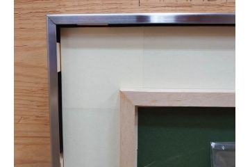 真作　京都　日本画家　井上富夫　「柿」(カキ、共シール、絵画、額装、箱付き)(R-074564)