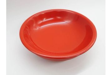 輪島塗　慶塚作　朱塗　約24cm　8寸　艶やかな漆塗りが美しい菓子器(漆器、菓子皿、箱付き、八寸)(R-074572)