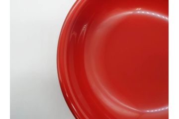 輪島塗　慶塚作　朱塗　約24cm　8寸　艶やかな漆塗りが美しい菓子器(漆器、菓子皿、箱付き、八寸)(R-074572)