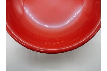 輪島塗　慶塚作　朱塗　約24cm　8寸　艶やかな漆塗りが美しい菓子器(漆器、菓子皿、箱付き、八寸)(R-074572)