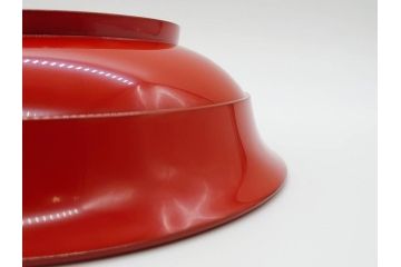 輪島塗　慶塚作　朱塗　約24cm　8寸　艶やかな漆塗りが美しい菓子器(漆器、菓子皿、箱付き、八寸)(R-074572)
