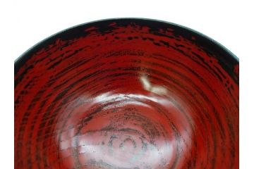 角偉三郎　内根来　5つ星　使い込むほどに深みが増す合鹿椀2客セット(汁椀、木製、漆器、漆芸、お椀、五ツ星、共箱付き、和食器)(R-074574)