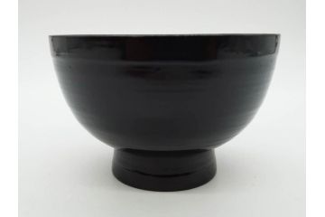 角偉三郎　内根来　5つ星　使い込むほどに深みが増す合鹿椀2客セット(汁椀、木製、漆器、漆芸、お椀、五ツ星、共箱付き、和食器)(R-074574)