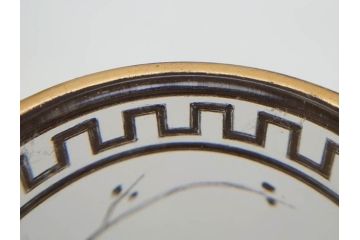 稀少　フランス　1880年〜1900年頃　オールドバカラ　Baccarat　ジャポニズム　花鳥文　金彩　台座付き　細やかな意匠が施されたエレガントな雰囲気溢れる花瓶2個セット(フルレッドクリスタルガラス、筒型、花器、花入れ、箱付き)(R-074575)
