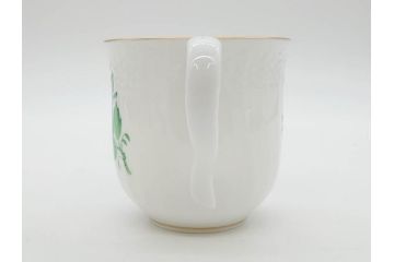 ヘレンド　ハンガリー　HEREND HVNGARY　アポニー・グリーン　優雅なひとときを演出してくれるミッドマグ2客セット(ペアセット、マグカップ、HUNGARY、洋食器)(R-074576)
