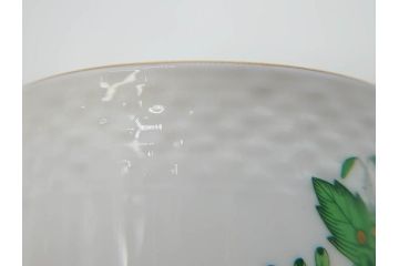 ヘレンド　ハンガリー　HEREND HVNGARY　アポニー・グリーン　優雅なひとときを演出してくれるミッドマグ2客セット(ペアセット、マグカップ、HUNGARY、洋食器)(R-074576)