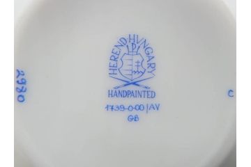 ヘレンド　ハンガリー　HEREND HVNGARY　アポニー・グリーン　優雅なひとときを演出してくれるミッドマグ2客セット(ペアセット、マグカップ、HUNGARY、洋食器)(R-074576)