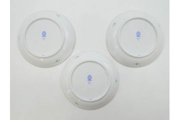 ヘレンド　ハンガリー　HEREND HVNGARY　アポニー・グリーン　繊細な絵付けが上品で落ち着いた雰囲気を醸し出すティーカップ&ソーサー3客セット(C&S、HUNGARY、洋食器)(R-074577)