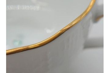 ヘレンド　ハンガリー　HEREND HVNGARY　アポニー・グリーン　繊細な絵付けが上品で落ち着いた雰囲気を醸し出すティーカップ&ソーサー3客セット(C&S、HUNGARY、洋食器)(R-074577)
