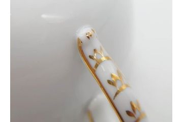 ヘレンド　ハンガリー　HEREND HVNGARY　アポニー・グリーン　繊細な絵付けが上品で落ち着いた雰囲気を醸し出すティーカップ&ソーサー3客セット(C&S、HUNGARY、洋食器)(R-074577)