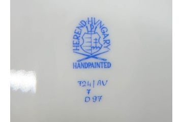 ヘレンド　ハンガリー　HEREND HVNGARY　アポニー・グリーン　繊細な絵付けが上品で落ち着いた雰囲気を醸し出すティーカップ&ソーサー3客セット(C&S、HUNGARY、洋食器)(R-074577)