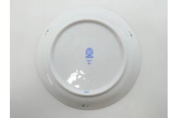 ヘレンド　ハンガリー　HEREND HVNGARY　アポニー・グリーン　繊細な絵付けが上品で落ち着いた雰囲気を醸し出すティーカップ&ソーサー2客セット(C&S、HUNGARY、洋食器)(R-074578)
