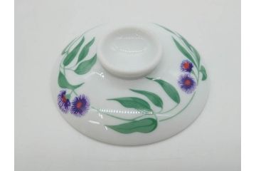 フランス　HERMES(エルメス)　トゥカン/アフリカ/ナイルの庭/シエスタ　それぞれ華やかなデザインが素敵なアジアンティーカップ&ソーサー5客セット(Toucans/AFRiCA/nile/Siesta、湯呑み、湯のみ、蓋付き、C&S、洋食器)(R-074582)