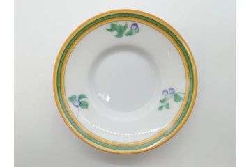 フランス　HERMES(エルメス)　トゥカン/アフリカ/ナイルの庭/シエスタ　それぞれ華やかなデザインが素敵なアジアンティーカップ&ソーサー5客セット(Toucans/AFRiCA/nile/Siesta、湯呑み、湯のみ、蓋付き、C&S、洋食器)(R-074582)