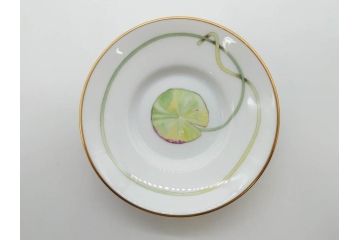 フランス　HERMES(エルメス)　トゥカン/アフリカ/ナイルの庭/シエスタ　それぞれ華やかなデザインが素敵なアジアンティーカップ&ソーサー5客セット(Toucans/AFRiCA/nile/Siesta、湯呑み、湯のみ、蓋付き、C&S、洋食器)(R-074582)