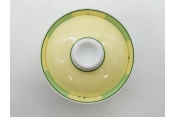 フランス　HERMES(エルメス)　トゥカン/アフリカ/ナイルの庭/シエスタ　それぞれ華やかなデザインが素敵なアジアンティーカップ&ソーサー5客セット(Toucans/AFRiCA/nile/Siesta、湯呑み、湯のみ、蓋付き、C&S、洋食器)(R-074582)