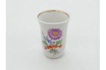 ドイツ　マイセン　Meissen　フラワー　多彩な花たちが華やぎをもたらしてくれるリキュールセット(花、ボトル、トレイ、トレー、カップ6客、酒器、洋食器)(R-074583)