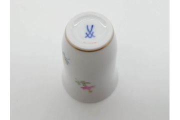 ドイツ　マイセン　Meissen　フラワー　多彩な花たちが華やぎをもたらしてくれるリキュールセット(花、ボトル、トレイ、トレー、カップ6客、酒器、洋食器)(R-074583)