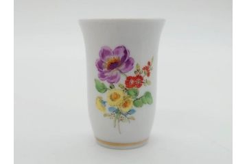 ドイツ　マイセン　Meissen　フラワー　多彩な花たちが華やぎをもたらしてくれるリキュールセット(花、ボトル、トレイ、トレー、カップ6客、酒器、洋食器)(R-074583)