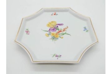 ドイツ　マイセン　Meissen　フラワー　多彩な花たちが華やぎをもたらしてくれるリキュールセット(花、ボトル、トレイ、トレー、カップ6客、酒器、洋食器)(R-074583)