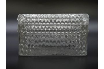 アンティーク　1933〜1951年頃　レア　ルネ・ラリック(R.LALIQUE)　ローレンス(Laurens)　繊細なデザインがエレガントな雰囲気溢れるシガレットケース(ボックス、たばこ(タバコ)箱、小物入れ、アクセサリートレイ、ガラス)(R-074585)